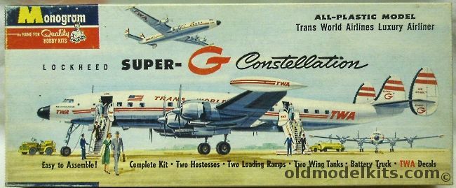 Monogram 1/131 TWA Super G Constellation, PA19-98 plastic model kit